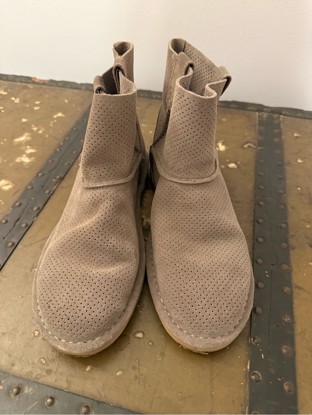 UGG Suede Ankle Boots - Taupe